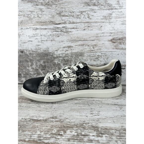Women's Tory Burch Howell Court Black/White Sneakers Sz 9M EXCELLENT SHAPE! - Picture 3 of 10